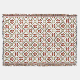 Couverture Latvian Morning SUN motif géométrique IX
