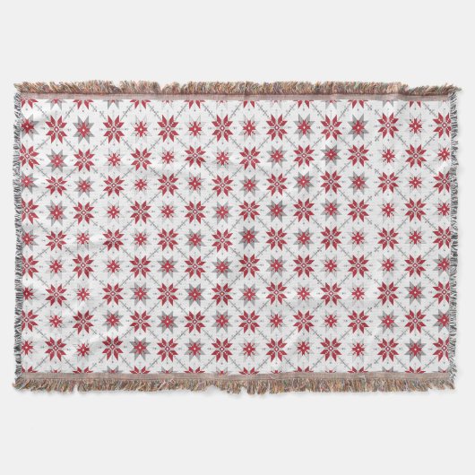 Couverture Latvian Morning SUN motif géométrique V (Devant)