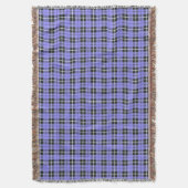 Couverture lavande ciel bleu clair blanc/noir rayé (devant Vertical)