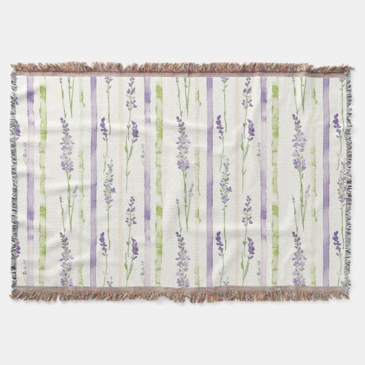 Couverture Lavender Stripes Floral Birthday (Devant)