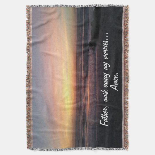 Couverture Lavez mes soucis Beau coucher de soleil Imprimer l (devant Vertical)