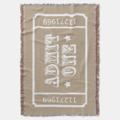 Couverture Le billet de film de théâtre de cirque admettent (devant Vertical)