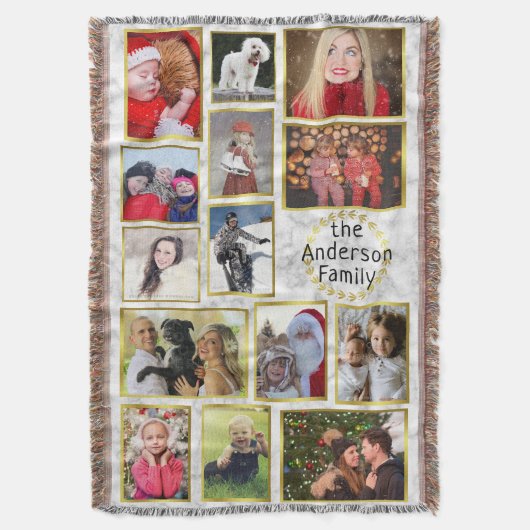 Couverture Le collage de photo de famille 14 images marbrent (devant Vertical)