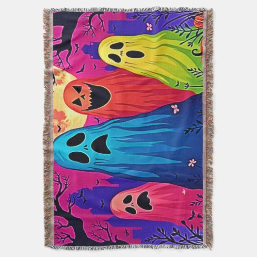 Couverture Le design de la fête d'Halloween de Neon Ghosts (devant Vertical)