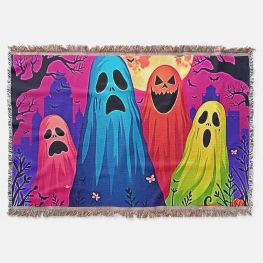 Couverture Le design de la fête d'Halloween de Neon Ghosts (Devant)