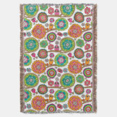 Couverture le griffonnage fleurit le motif d'arrière - plan (devant Vertical)