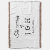 Couverture Le mariage d'ajouter le nom du couple date de la l (devant Vertical)