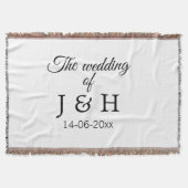 Couverture Le mariage d'ajouter le nom du couple date de la l (Devant)