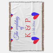 Couverture Le mariage du couple nom initiale lettre date (devant Vertical)