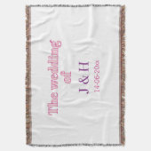 Couverture Le mariage du nom de couple lettre initiale date (devant Vertical)