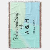 Couverture Le mariage du nom de couple lettre initiale date (devant Vertical)