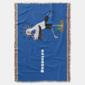 Couverture Le mignon secrétaire oiseau écrire des notes dessi (devant Vertical)