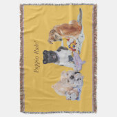 Couverture le nounours shar de pei d'akita de chiot mignon a (devant Vertical)