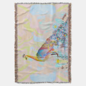 Couverture Le paon majestueux sur une clôture - abstrait (devant Vertical)