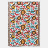 Couverture le rétro lion mignon badine l'illustration (devant Vertical)