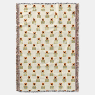 Couverture Le Scandinave a inspiré le motif floral orange