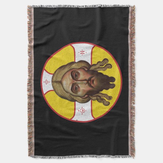 Couverture Le Visage Du Christ Icône Orthodoxe (devant Vertical)