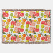 Couverture Lemon  Floral white daisy Pattern  (Devant)