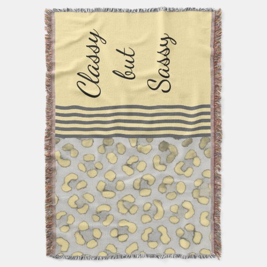 Couverture Léopard de neige classique mais sassy (devant Vertical)