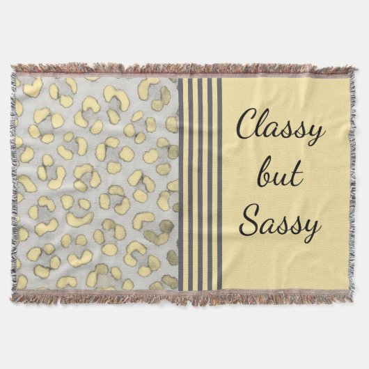 Couverture Léopard de neige classique mais sassy (Devant)