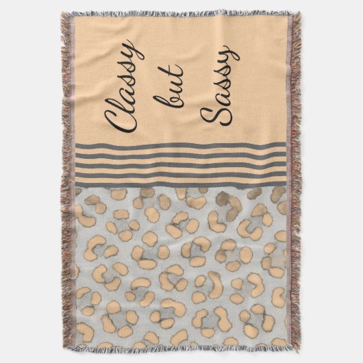 Couverture Léopard de neige classique mais sassy (devant Vertical)