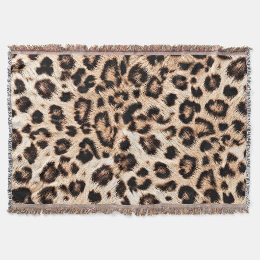 Couverture Leopard Design Motif : Wild Elegance. (Devant)