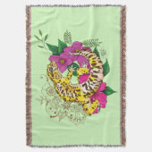 Couverture Léopard jaune Gecko Vert (devant Vertical)