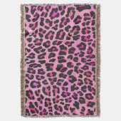 Couverture Léopard noir et rose chaud (devant Vertical)