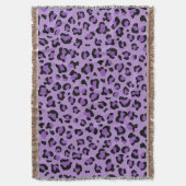 Couverture Leopard Print, Léopard Spots, Purple Leopard (devant Vertical)