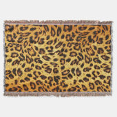 Couverture Leopard tendance : Motif de design de peau. (Devant)