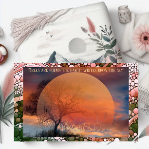 Couverture Les arbres sont des poèmes que la terre écrit sur 
