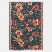 Couverture Les Fleurs D'Hibiscus, Un Modèle Floral Tropical (devant Vertical)
