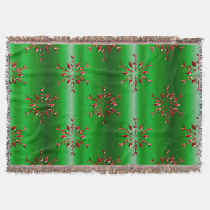 Couverture Les flocons rouges de Noël vert