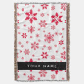 Couverture Les flocons rouges, Votre nom, Personnalisez (devant Vertical)
