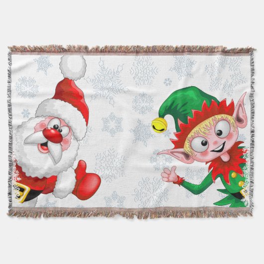 Couverture Les personnages de Noël de père Noël et Elf (Devant)