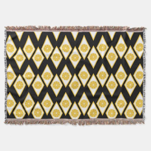 Couverture Les tranches d'agrumes dans le Motif Diamant moder (Devant)