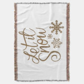 Couverture Let It Snow Sherpa Throw Blanket (devant Vertical)
