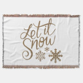 Couverture Let It Snow Sherpa Throw Blanket (Devant)