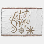 Couverture Let It Snow Sherpa Throw Blanket (Devant)