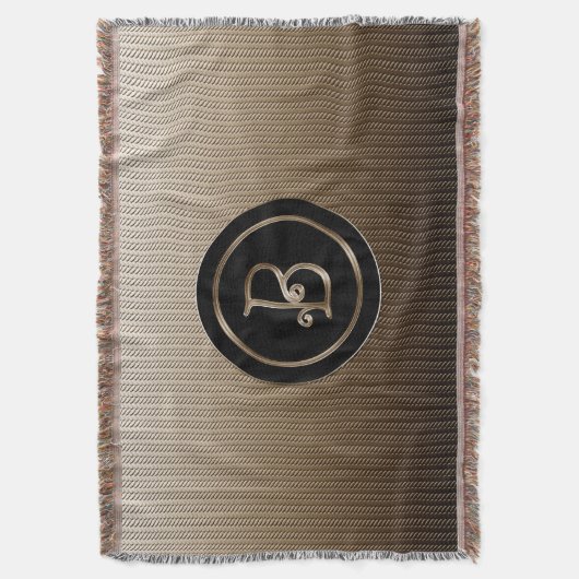 Couverture "Lettre B" Monogramme (devant Vertical)