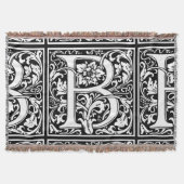 Couverture Lettre B Monogramme médiéval Art Nouveau (Devant)