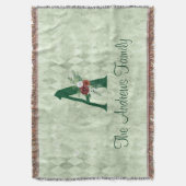 Couverture Lettre Florale d'hiver illustrée A personnalisée (devant Vertical)