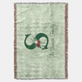 Couverture LETTRE Hiver Florale Illustrée S Personnalisée (devant Vertical)