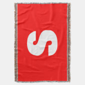 Couverture Lettre initiale Monogramme Style moderne Rouge Bla (devant Vertical)