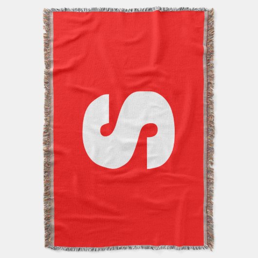 Couverture Lettre initiale Monogramme Style moderne Rouge Bla (devant Vertical)
