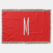 Couverture Lettre initiale Monogramme Style moderne Rouge Bla (Devant)