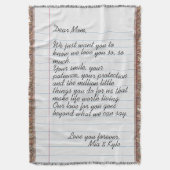 Couverture Lettre manuscrite personnalisée Message d'amour Ma (devant Vertical)