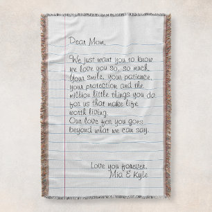 Couverture Lettre manuscrite personnalisée Message d'amour Ma