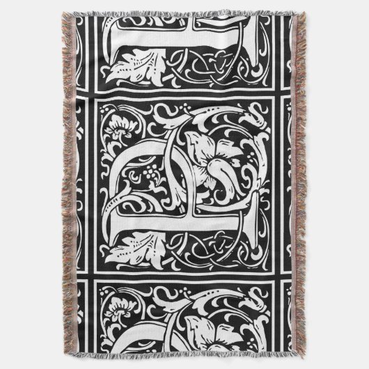 Couverture Lettre P Monogramme médiéval Art Nouveau (devant Vertical)