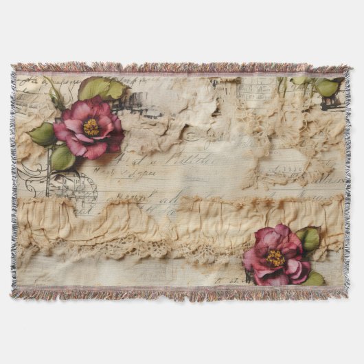 Couverture Lettre vintage d'amour parchemin avec fleurs (8) (Devant)
